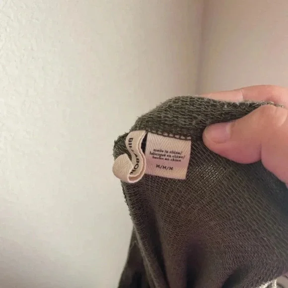 Billabong women’s olive green long sleeve backless sweatshirt size M - Picture 3 of 8